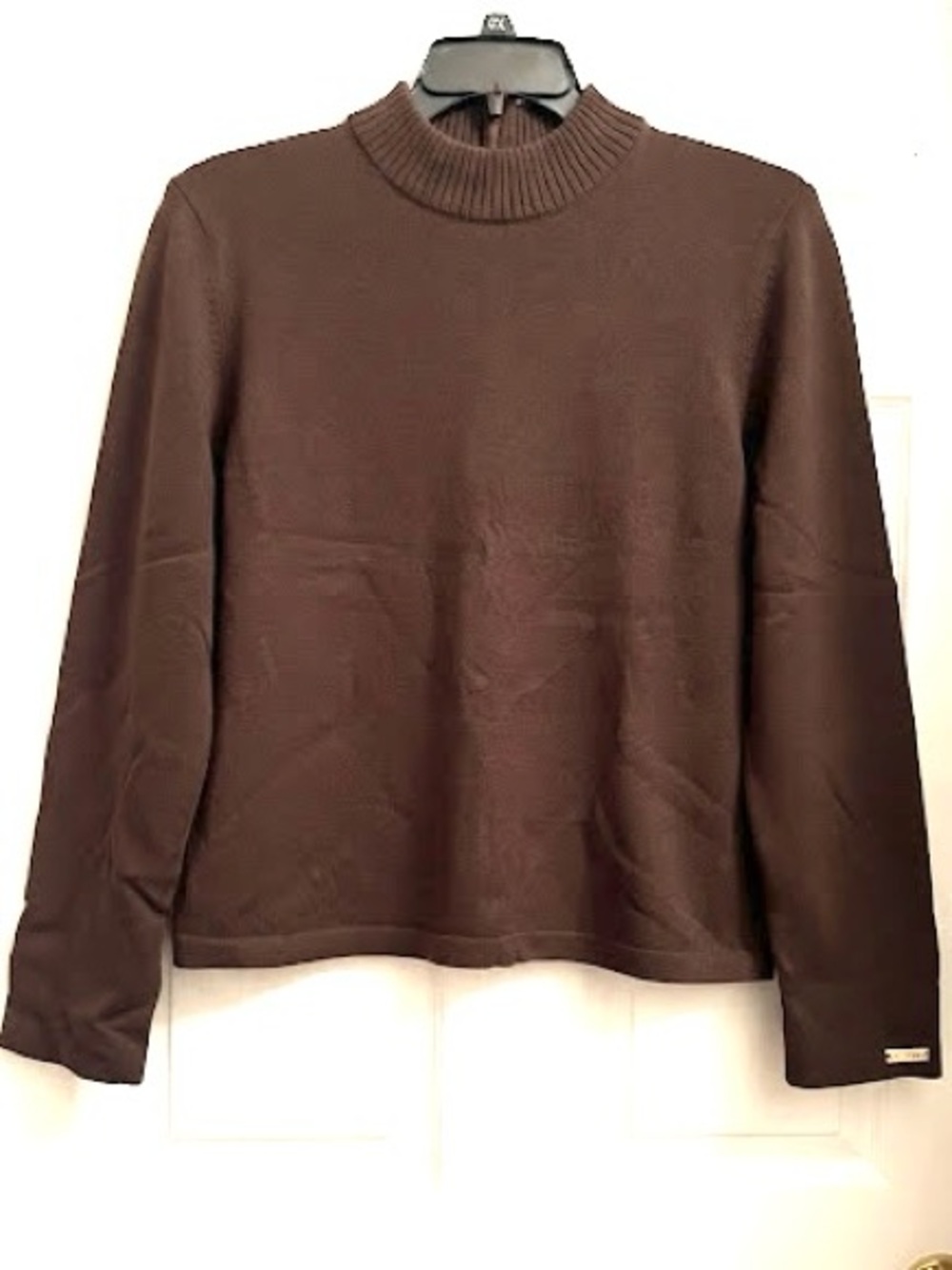 St. John Sport Dark Brown Turtleneck Sweater